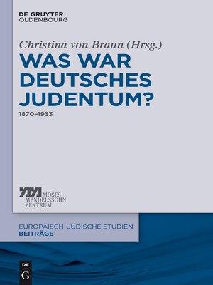 cover image of Was war deutsches Judentum?